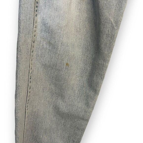 Wrangler Straight Leg Jeans Mens 32 X 30 Blue Denim Distressed Zip Casual FLAWED - Picture 4 of 11